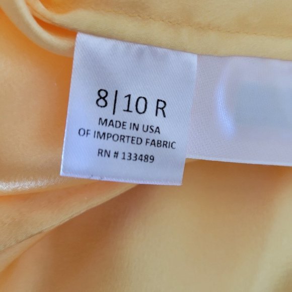 NWOT "Brides Made" Sunflower Full Length Wrap Gown Size 8/10R - Picture 10 of 12